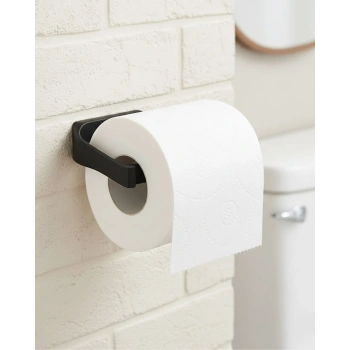 VipMarketim Duvara Monte Siyah Peçetelik Minimal Banyo Aksesuarı