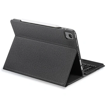 VipMarketim Dux Ducis iPad Air 4 / 5 / iPad Pro 11 (2020/2021/2022) TK Series Kablosuz Bluetooth Klavye Touchpad-(5775)