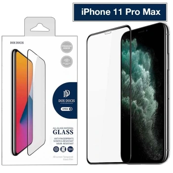 VipMarketim Dux Ducis iPhone 11 Pro Max Tempered Cam Ekran Koruyucu 10D Full Kaplama-(5775)