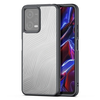 VipMarketim Dux Ducis Redmi Note 12 5G/Note 12R Pro/Poco X5 5G Aimo Series Premium Buzlu Sert PC-TPU Kılıf-(5775)