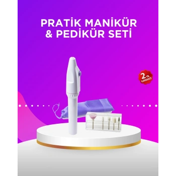 VipMarketim Elektrikli Manikür ve Pedikür Matkap Seti – Ayarlanabilir Hız Ergonomik ve Sessiz