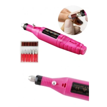 VipMarketim Elektrikli Profesyonel Manikür Pedikür Seti Değiştirilebilir Başlık Seçeneği