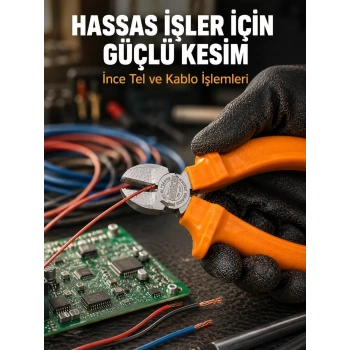 VipMarketim Ergonomik Saplı Hassas Kesim Sunan Dövme Çelik Yan Keski