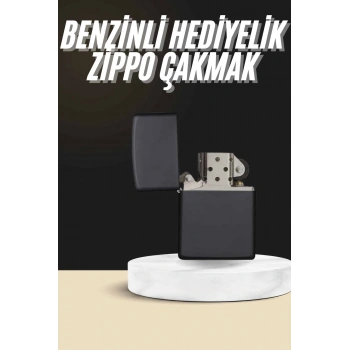 VipMarketim Erkeklere Özel Hediyelik Eşya Zippo Metalik Benzinli Çakmak Doldurulabilir