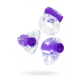 VipMarketim Eromantica Set No.1 vibratör seti, Silikon, transparan, 3 adet