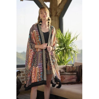 VipMarketim Etnik Desenli 3Lü Alt Üst Takım