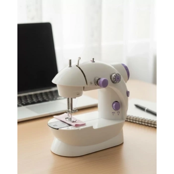 VipMarketim Ev Tipi Mini Dikiş Makinesi Ayarlanabilir Hız ve Işıklı