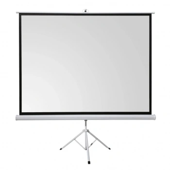 VipMarketim Everest TPP-200 200x200 TRIPOD PROJEKSİYON PERDESİ Arkası Siyah Fonlu Taşınabilir Ayaklı Model(1923)