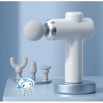 VipMarketim EZERE Şarjlı Darbeli Masaj Tabancası Masaj Aleti Kas Rahatlatıcı-(5775)