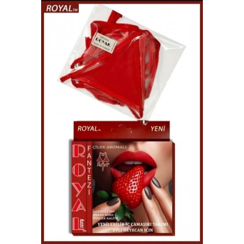 VipMarketim Fantezi Tüketilebilen Yenilebilir Çilek Aromalı İç Çamaşırı Takımı