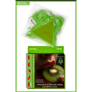 VipMarketim Fantezi Tüketilebilen Yenilebilir Kivi Aromalı İç Çamaşırı Takımı