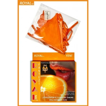 VipMarketim  Fantezi Tüketilebilen Yenilebilir Portakal Aromalı İç Çamaşırı Takımı