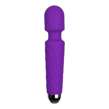 VipMarketim Female Wand Massager Şarjlı Vibratör - Mor