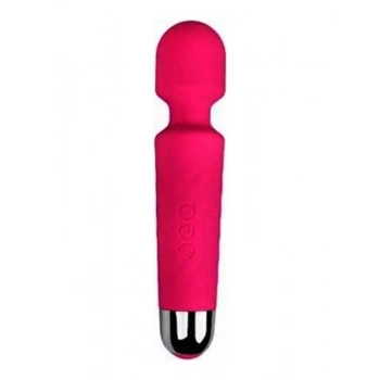 VipMarketim Female Wand Massager Şarjlı Vibratör - Pembe