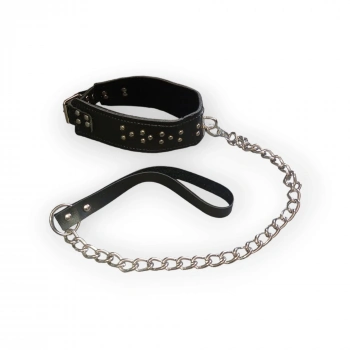 VipMarketim Fetilux Deri Fantezi Boyun Tasması - Siyah