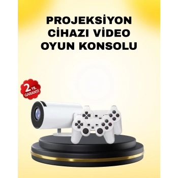 VipMarketim Film Dizi ve Oyun İçin Taşınabilir Kablosuz Mini Projeksiyon
