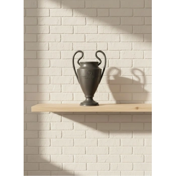 VipMarketim Füme Şampiyonlar Kupası 25cm Modern Dekor Ödül Biblo