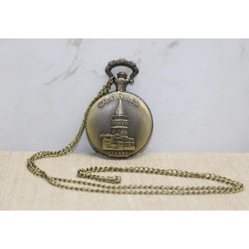 VipMarketim Galata Kulesi Tasarımlı Köstekli Saat