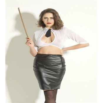 VipMarketim Gallipoli Bayan Gömlek, Kravat, Etek Ve Çorap Takım (Kod:6506)