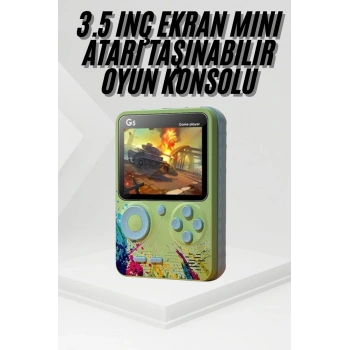 VipMarketim Game Box Oyun Konsolu 500 Retro Oyunlu Mini Taşınabilir 3 İnç