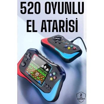 VipMarketim Gamepad Joystick Nostalji 500 Oyunlu 2 Li Atari Gamebox Oyun Konsolu Sup Atari