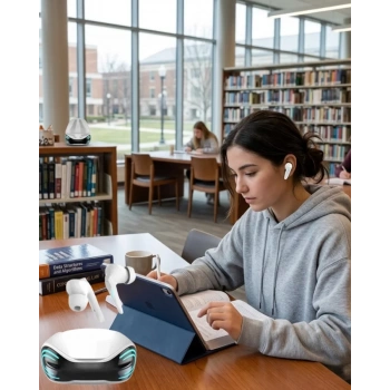 VipMarketim Gaming Bluetooth Kulaklık Çift Mikrofon iPhone 11 iPhone 12 Samsung S23 Redmi Uyumlu