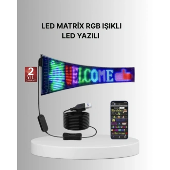 VipMarketim Gece Kullanıma Uygun Pixel RGB LED Panel Estetik Atmosfer Işığı