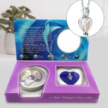 VipMarketim Gerçek İstiridye İçinde İnci Kolye