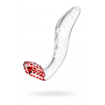 VipMarketim Gerçekçi olmayan yapay penis Sexus Glass, cam, transparan, 17,5 cm