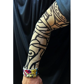 VipMarketim Giyilebilir Kol Dövmesi 3D Baskılı 2 Adet - Model 12