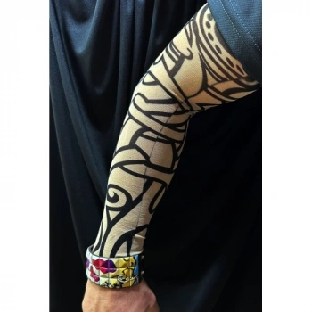 VipMarketim Giyilebilir Kol Dövmesi Çorap Dövme 3D Baskılı Kol Bacak Dövme 2 Adet Model 12