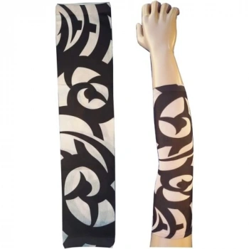 VipMarketim Giyilebilir Kol Dövmesi Çorap Dövme 3D Baskılı Kol Bacak Dövme 2 Adet Model 5