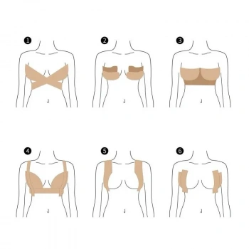 VipMarketim Göğüs Dikleştirme Bandı S Beden 2.5 Cm.