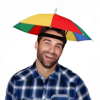 VipMarketim Gökkuşağı Kafa Şemsiyesi