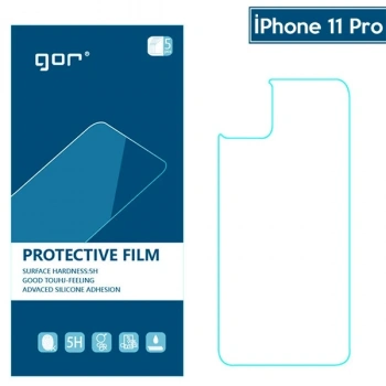 VipMarketim GOR İPhone 11 Pro 5.8 Çizilmez Arka Koruyucu Jelatin 5 Adet Set-(5775)