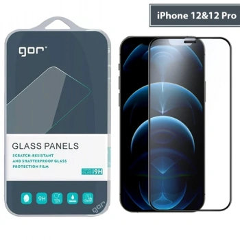 VipMarketim GOR iPhone 12-12 Pro 6.1 9D Hardening Tempered Full Cam Ekran Koruyucu-(5775)