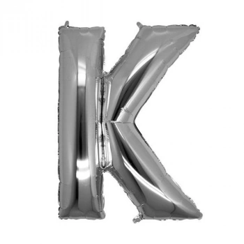 VipMarketim Gümüş Rengi Folyo Harf Balon 1 Metre