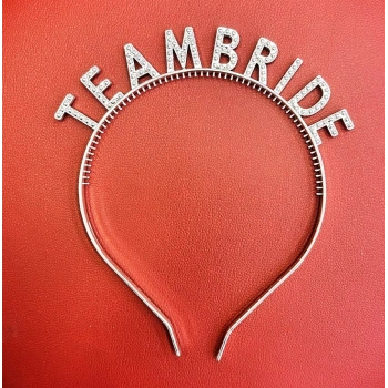 VipMarketim Gümüş Renk Team Bride Taç – Gelin ve Nedime Tacı