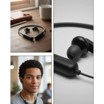 VipMarketim Gün Boyu Konfor Sağlayan Manyetik Kulak İçi Kablosuz Kulaklık