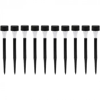 VipMarketim Güneş Enerjili Bahçe Lambası Plastik Saplama 10lu Set