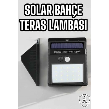 VipMarketim Güneş Enerjili Bahçe Lambası Solar Gece Aydınlatma Sensörlü Lamba