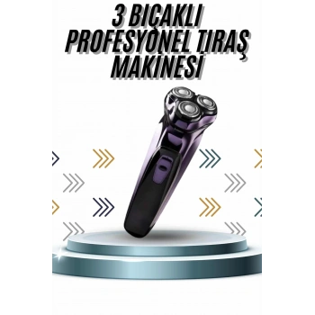 VipMarketim Günlük Kullanıma Uygun Profesyonel Tıraş Makinesi Döner Başlıklı