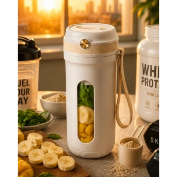 VipMarketim Günlük Kullanıma Uygun Şarjlı Mini Blender Buz Kırabilen Taşınabilir Mikser