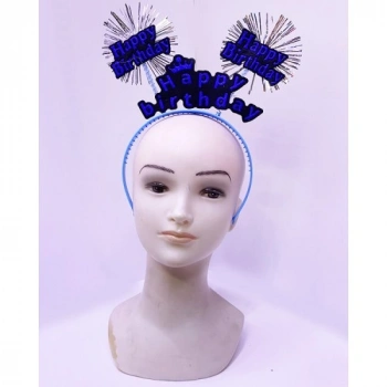 VipMarketim Happy Birthday Neon Mavi Doğum Günü Tacı