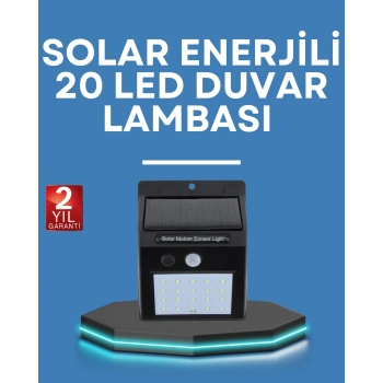 VipMarketim Hareket Algılamalı Solar LED Güvenlik Lambası