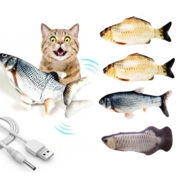 VipMarketim Hareketli Balık Kedi Oyuncağı Şarjlı