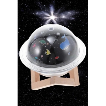 VipMarketim Hava Nemlendirici Projeksiyon Görünümlü USB Bağlantılı Aromaterapi