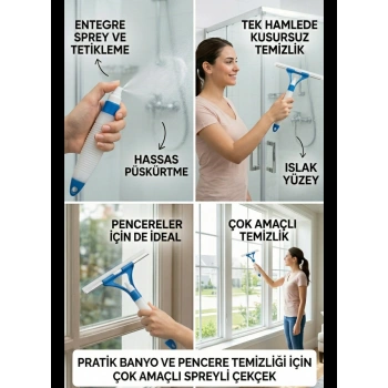 VipMarketim HBNET Pratik Sprey Mekanizmalı Cam Sileceği