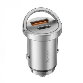 VipMarketim HOCO NZ10 Handy PD45W+QC3.0 Araç Şarj Başlığı Ve Type-C to Type-C Kablo-(5775)