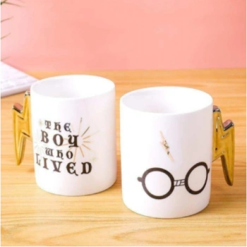 VipMarketim HP Gözlük Şimşek Tasarımlı Kupa Bardak